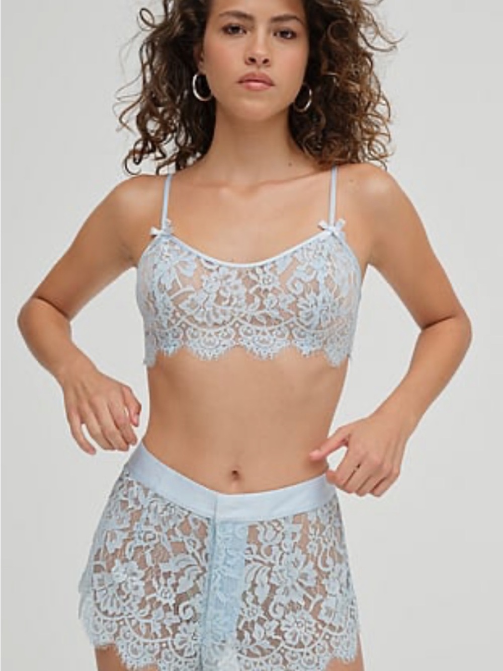 For Love & Lemons Zeta Lace Shorts